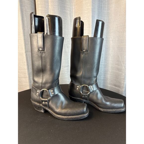 Vintage Frye Harness Motorcycle Boots Sz 7.5M